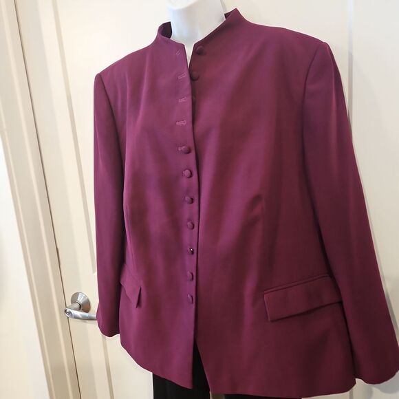 Jessica London Cranberry Jacket sz 26W - Picture 6 of 6